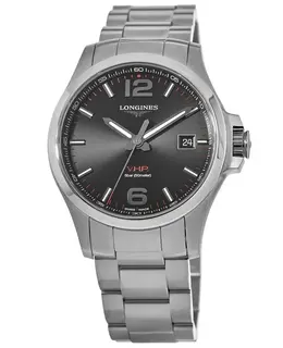 Longines Conquest V.H.P. Black Dial Steel Men's Watch l3.726.4.56.6