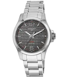 Longines Conquest V.H.P. Black Carbon Fiber Dial Steel Men's Watch l3.726.4.66.6