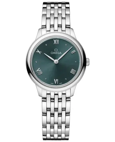 Omega De Ville Prestige Quartz Model 434.10.28.60.10.001 Green Dial Steel Women's Watch (green, arb10508)