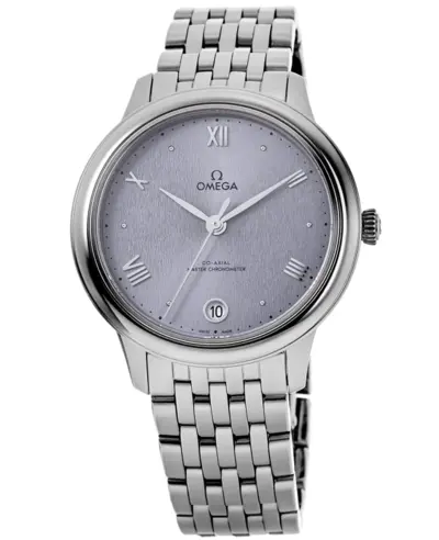 Omega De Ville Prestige Co-Axial Master Chronometer 34mm Automatic Blue Dial Steel Women's Watch Model: 434.10.34.20.03.001 (blue, arb10517)