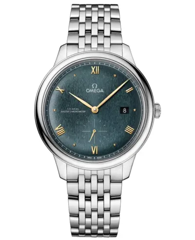Omega De Ville Prestige Co-Axial Master Chronometer Small Seconds 41mm Automatic Green Dial Steel Men's Watch Model 434.10.41.20.10.001 (green, arb10529)