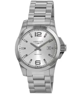 Longines Conquest Quartz Silver Dial Men's Watch l3.760.4.76.6