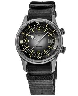 Longines Legend Diver Automatic Grey Dial Fabric Strap Men's Watch l3.774.4.70.2