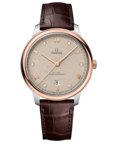 Omega De Ville Prestige Co-Axial Chronometer, Model 43423402059001 434.23.40.20.59.001 (beige, arb10609)