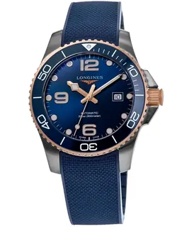 Longines HydroConquest Automatic Blue Dial Rubber Strap Men's Watch l3.782.3.98.9