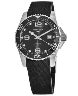 Longines HydroConquest Automatic Black Dial Ceramic Bezel Steel Men's Watch l3.782.4.56.9
