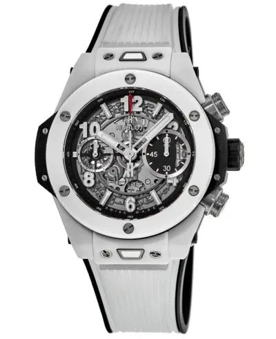 Hublot Big Bang Unico 42mm White Ceramic Skeleton Dial Men’s Watch Model 441.HX.1170.RX (arb10655)