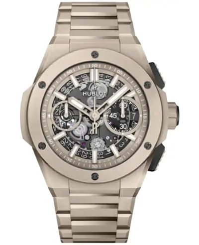 Hublot Big Bang Integrated Beige Skeleton Dial Ceramic Men's Watch 451.CZ.4620.CZ (arb13404)