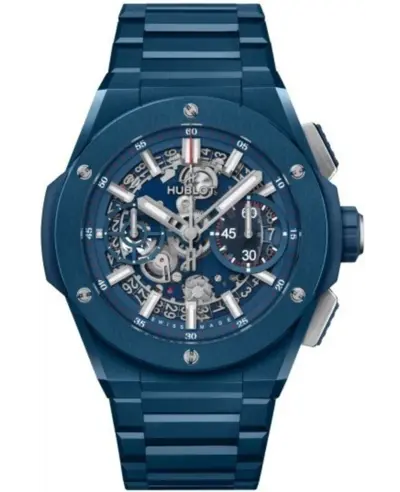 Hublot Big Bang Integral Blue Ceramic Skeleton Dial Men's Watch 451.ex.5123.ex Brand New Authentic (arb10671)