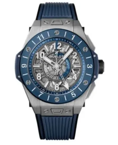 471NL7112RX Hublot Big Bang Unico GMT Blue Titanium Men's Watch 471.NL.7112.RX (arb10698)