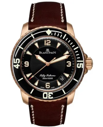 Blancpain Fifty Fathoms Men's Luxury Watch Model 5015a-3630-63b (black, arb10742)