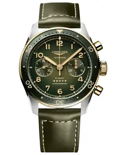 Brand New Authentic Longines Spirit Flyback Automatic Chronograph Green Dial L3.821.5.53.2