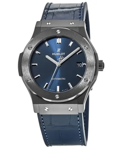 Hublot Classic Fusion Watch with Blue Dial and Automatic Movement - Model 511.CM.7170.LR (blue, arb10760)