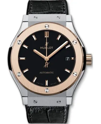 Hublot Classic Fusion Automatic Titanium Rose Gold Men's Watch 511.NO.1181.LR (black, arb10762)