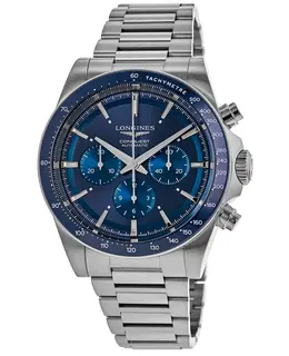 Longines Conquest Automatic Chronograph Blue Dial Steel Men's Watch - l3.835.4.92.6