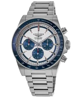 Longines Conquest Automatic Chronograph L3.835.4.98.6 - Silver Dial, Steel Case Men's Watch