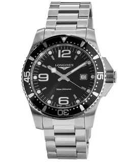 Longines HydroConquest Quartz 44mm Black Dial Men's Watch l3.840.4.56.6