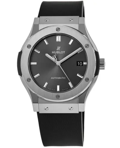 Hublot Classic Fusion 45mm Grey Dial Rubber Strap Men's Watch [Model: 511.NX.7071.RX] (arb10772)