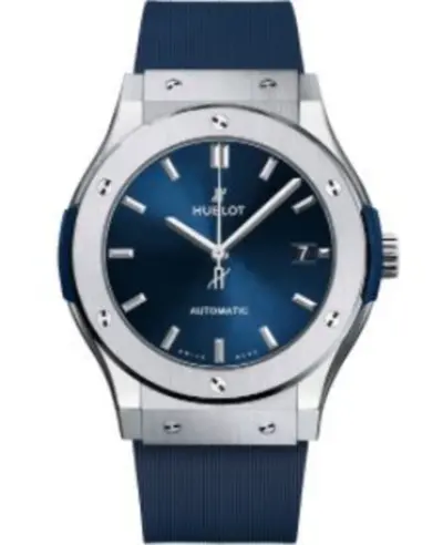 Hublot Classic Fusion Automatic Men's Watch Blue Dial Rubber Strap Model 511.nx.7170.rx (blue, arb10774)
