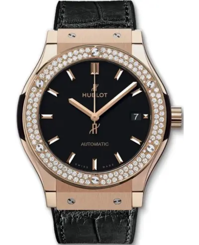 Hublot Classic Fusion Automatic 511.OX.1181.LR.1104 - Rose Gold Diamond Dial Men's Watch (black, arb10778)
