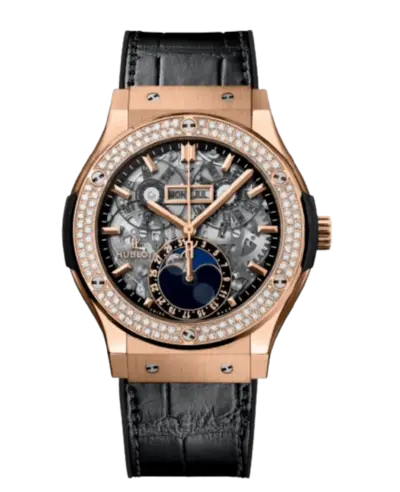 AUTHENTIC Hublot Classic Fusion Aerofusion Moonphase Men's Watch Model 517.OX.0180.LR.1104 (arb10794)