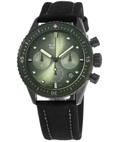 Blancpain 5200-0153-B52A Fifty Fathoms Bathyscaphe Chronograph Men's Watch (green, arb10805)