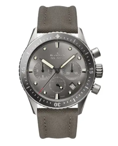 Authentic Men's Fashion Watch Blancpain Fifty Fathoms Bathyscaphe Flyback Chronograph Model 5200-1210-G52A (arb10808)
