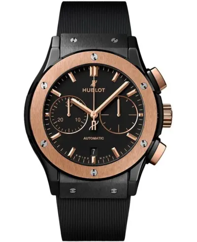 Hublot Classic Fusion Chronograph 521.CO.1181.RX Men's Watch - Ceramic King Gold Edition (black, arb10816)
