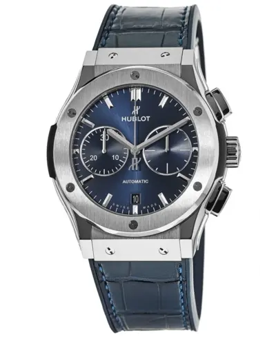 Hublot Classic Fusion Chronograph Blue Dial Titanium Case - Model 521.NX.7170.LR (blue, arb10827)
