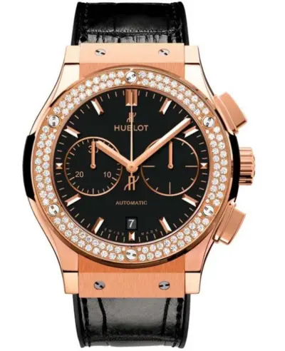 Hublot Classic Fusion Chronograph Men's Watch Model 521.OX.1181.LR.1104 (black, arb10832)