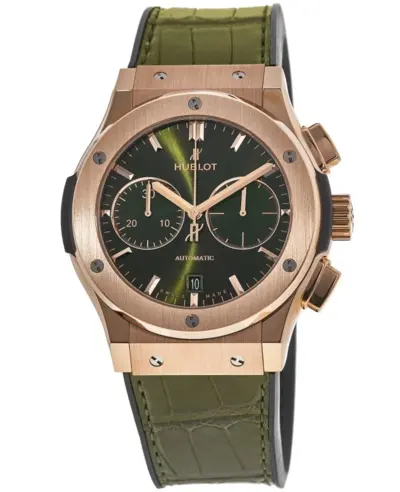 Hublot Classic Fusion Chronograph King Gold Green Men's Watch Model 521.OX.8980.LR (green, arb10838)