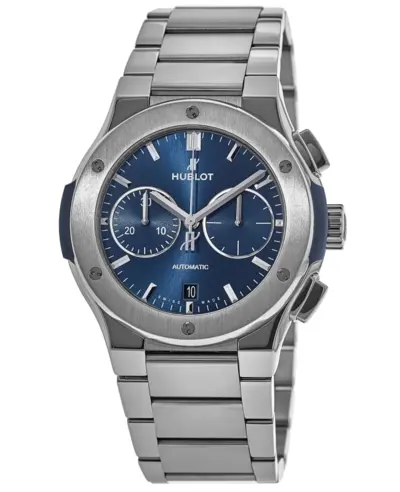 Hublot Classic Fusion Chronograph Blue Dial Titanium Men's Watch 540.NX.7170.NX (blue, arb10876)