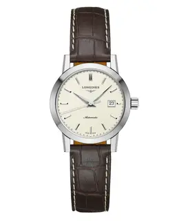 Longines Heritage Beige Dial Brown Leather Women's Watch L43254922