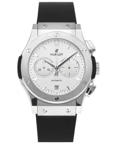 Hublot 541.NX.2611.RX Classic Fusion Chronograph Automatic Men's Watch White Dial Rubber Strap (white, arb10883)