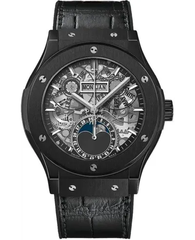 Hublot Classic Fusion Aerofusion Moonphase Black Magic Men's Watch 547.CX.0170.LR (arb10924)