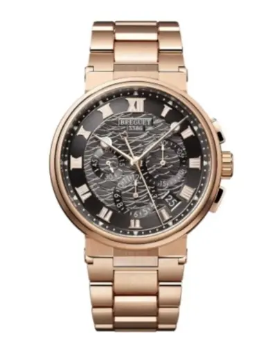 Breguet Marine Chronograph 5527br/g3/rw0 - Grey Dial, Rose Gold Bracelet (arb10950)
