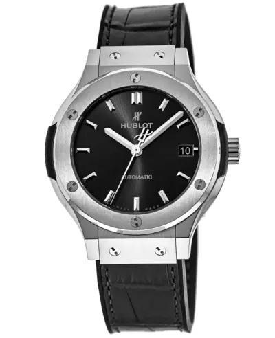 Hublot Classic Fusion Automatic Watch Model 565NX1470LR with Black Dial and Titanium Case 565.NX.1470.LR (black, arb10964)