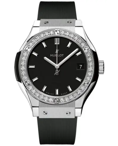 Hublot Classic Fusion Diamond Women's Watch 33mm Model:581.NX.1171.RX.1104 (black, arb10991)