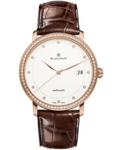 Men's Automatic Watch Blancpain Villeret Ultra Slim Model 6223-2987-55B (white, arb11060)
