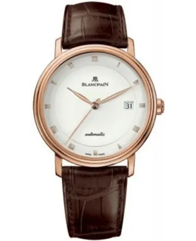Blancpain Villeret Ultra Slim Automatic 18K Rose Gold Men's Watch Model 6223-3642-55A (arb11061)