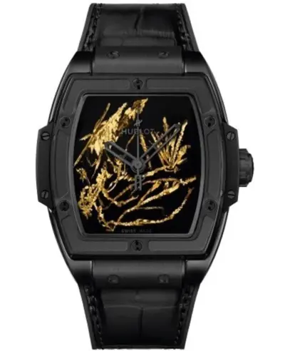 Hublot Spirit of Big Bang Black Dial Rubber Strap Men's Watch Model 665.CX.0660.LR (black, arb11092)