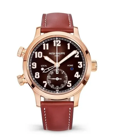 Patek Philippe Calatrava Pilot Travel Time Automatic 7234R-001 Brown Sunburst Dial (brown, arb11133)
