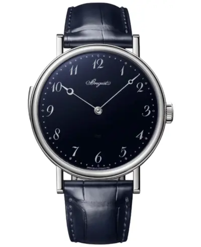 Breguet Classique Repetition Manual Winding - Blue Dial 18K White Gold & Blue Leather Strap (Model: 7637BB/2Y/9ZU) (blue, arb11147)