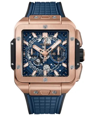 Hublot Square Bang Unico Automatic Chronograph - Article 821.OX.5180.RX (blue, arb11174)