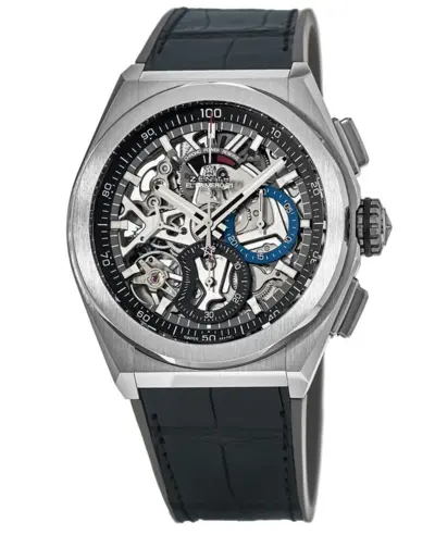 Zenith Defy El Primero 21 Automatic Skeleton Dial Titanium Case Rubber Strap Men's Watch Model: 95.9000.9004/78.R582 (arb11210)