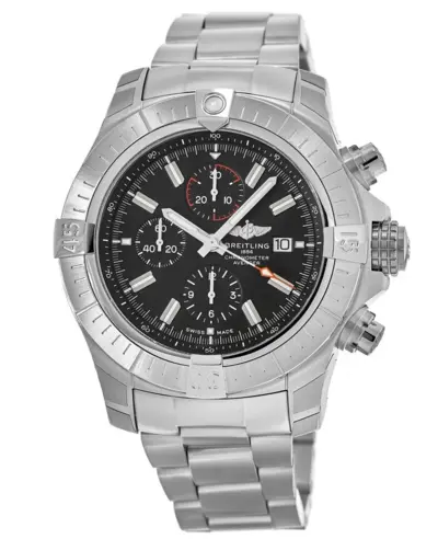 Breitling Avenger Super Chronograph 48 Black Dial Steel Men's Watch Model A13375101B1A1 (black, arb11244)