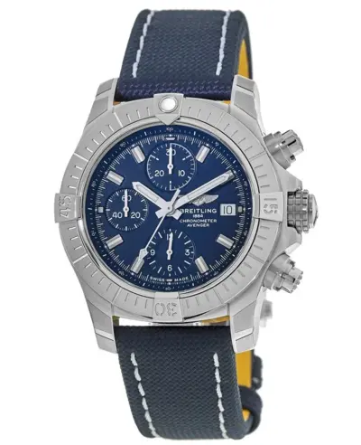 Authentic Breitling Avenger Chronograph 43 Blue Dial Model A13385101C1X2 (blue, arb11250)