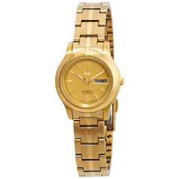Seiko Series 5 Automatic Ladies Watch - Gold Dial (SYME02)