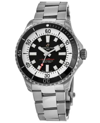 Breitling Superocean Automatic 42 Black Dial Steel Men's Watch - Model A17375211B1A1 (black, arb11276)