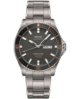 Mido Ocean Star 200 Grey Dial Titanium Men's Watch Model M0264304406100